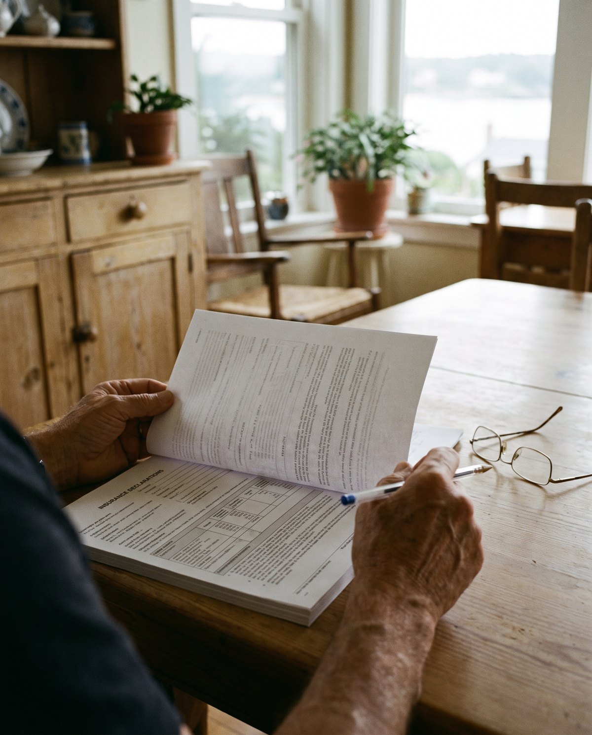 TWIA windstorm insurance declarations page used for a Texas coastal coverage review