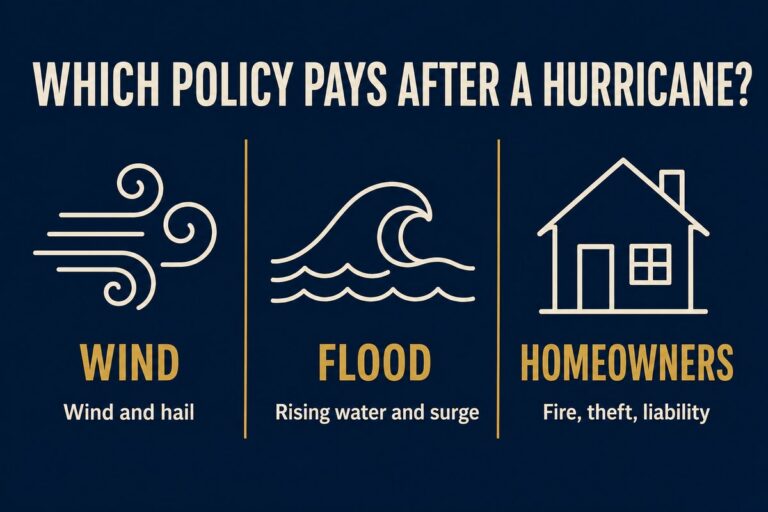 Which policy pays after a hurricane: wind, flood, or homeowners coverage in Corpus Christi, Texas